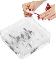 ASAKKURA 50pcs Nail Polish Replacement Brush Precision Nail Art Applicators for Effortless Mess Application for DIY Enthusiasts