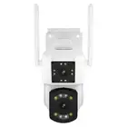 2Mp Dual Lens Dual Screen Wifi Camera With Two-Way Voice & Motion Detection