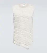 [Comme des Garcons Shirt] Comme des Garçons Shirt Intarsia-knit wool sweater vest AU 87 beige