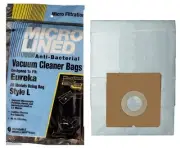 9 Eureka Style L Micro-Lined Vacuum Bags To Fit Mini Mite Canister Bags