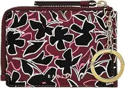 [RADLEY] Bloom Small Card Holder Wallet in Smooth Merlot Leather, Merlot, S, Card purse