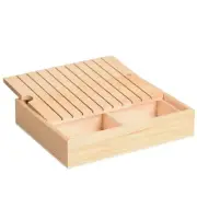 Embroidery Thread Organizer Wooden Bobbin Rack 10 Long Slots 3 Base6860