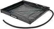 KickAss Portable Shower Base - Large, Foldable, Waterproof Mat for Shower Awnings, Drains & Recycles Water, Easy to Store & Use, Perfect for Keeping Your Campsite Clean! Use Overlanding Off Grid Beach
