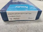 Item number: 186005297 U(H)PLC Column ACQUITY CSH C18 130 Å 1.7 µm, 2.1 x 100 mm