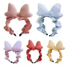 Lovely Makeup Headbands Non Slip for Head Hoop Stereoscopic Big Bow Hairban