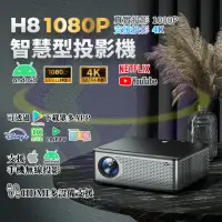 在飛比找momo購物網優惠-【禾統】H8智慧型投影機(FHD 1080P 400ANSI