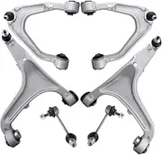 6pcs Front Upper Lower Control Arm Compatible for Ghibli M156 M157 2013 2014 2015 2016 2017 2018 2019 2020