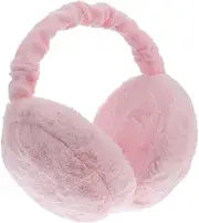 [Yardenfun] Warm Earmuff Folding Plush Winter Ear Cover Pink Adult Cycling Ear Muff for Comfort