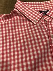 Vineyard Vine men's button down slim fit whale shirt NWT sandy cay jetty red