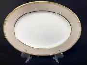 Mikasa Cathy Hardwick Parchment Taupe A6825 Oval Platter 12 3/4" x 9 3/4"