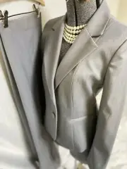 NEW ANNE KLEIN Pant Suit Size Petite 8P Two Piece Set 32X30 Pants 10P Pockets