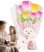 Mother's Day Flower Bouquet Card | Mother's Day Flower Card Making Kits,Art Supplies for Aunt Nana Grandmom Wife Home School Classroom Activity