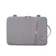 15-inch Waterproof Computer Bag Wear-resistant Shock-resistant Portable Female Notebook Take-out Bag-2#-Grey