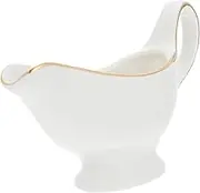 Cabilock Ceramic Gravy Boat for Sauces Kitchen Supplies for Home Restaurant Use for Soy Sauce Dipping Sauces Lightweight Space Saving Design