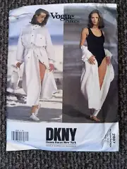 Vtg Vogue DKNY Sewing Pattern 2897 Jacket/Bodysuit/Dress 18-20-22 Uncut FF