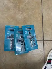 Gillette Mach 3, Razor Handle + One Blade Refill Pack of 3