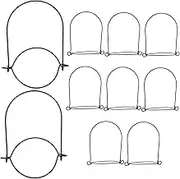 Cabilock Canning Jar Hanging Hangers 10pcs Wide Mouth Jar Handles in Stainless Steel for Home Decor Diy