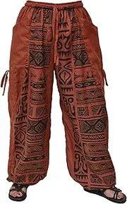 [Siamrose] Baggy Yoga Lounge Pants Harem Trousers Women Men with Adjustable Length 2 Big Pockets