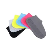 12pcs Silicone Waterproof Shoe Covers Covers -resistant Rubber Rain Boot Overshoes Accessories For Outdoor Rainy Day As Shown