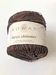 Rowan Lurex Shimmer Yarn SH335- 80% Viscose/20% Polyester - Metallic Brown