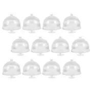 12 Pcs Plates Simulation Mini Cake Holder Miniature Display Stand