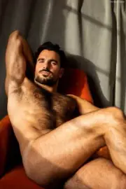 [E062] Male Model Showing Off Body To Viewer Fine Art Hunky Physique