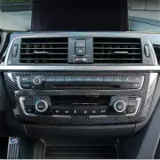 ABS Carbon Fiber Air Condition CD Panel Decor Cover Sticker For BMW 3 4 13-18 (for: BMW)