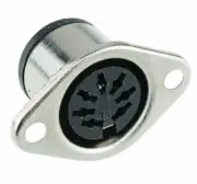 5 x 7-Pin DIN Panel Mount Female Socket Connector