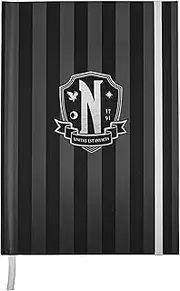 Cinereplicas Mercredi - Carnet à couverture rigide Académie Nevermore 14.5 * 21cm 160 pages - Licence officelle