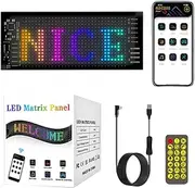 Car Window Led Sign - Programmable Led Sign, Wireless App Control | Programmable Car Led Sign with Animation Scrolling, Animation Message Scrolling Sign for Car Store Holiday, Car Accessories
