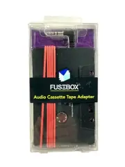 Fuse box AUX in Cassette Adapter for Universal Smartphones Black And Red