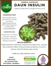 [idHerb] 100-500 CAPSULES Akar manis Glycyrrhiza glabra Organic WildCrafted