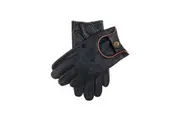 Dents Delta Mens Classic Leather Driving Gloves Classic Luxury - Navy/Tan