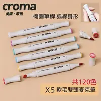 在飛比找樂天市場購物網優惠-美國croma 軟毛雙頭 麥克筆 /支 多種顏色可選 X5