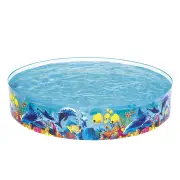 Bestway Kids Pool 244x46cm Round Above Ground Rigid Swimming Pools Undersea 2074L