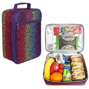 Sachi Insulated Lunch Bag Rainbow Leopard