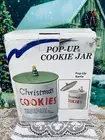 Vintage Grant-Howard Pop-Up Christmas Cookie Jar with / Pop-Up Santa NEW In Box