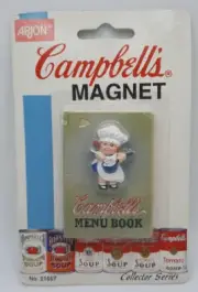 Campbells Soup Refrigerator Magnet "Campbells Menu Book" 51667 Vtg 1997