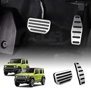 X-Car Foot Pedals Pads Cover for Suzuki Jimny Auto 2018-Onwards Aluminum Non-Slip Anti-Slip Accelerator Brake