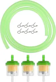 X AUTOHAUX 1 Set Motorcycle Fuel Line Hose Clamps Fuel Filters for CRF50 70 90 150CC ATV Moped Scooter Dirt Bike Green
