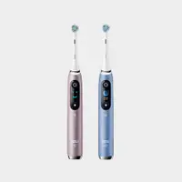 在飛比找恆隆行優惠-Oral-B iO9 微震科技電動牙刷雙入組-紫+藍