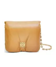 Loewe Goya Puffer Chained Shoulder Bag One size Nude