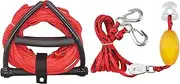 DockMoor Water Ski Rope 75 ft 4 Sections with Boat Tow Harness 12 ft for Tubing, Water Skiing, Wakeboard, Kneeboard