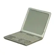 Dolls House Silver Lap Top Laptop Computer Metal Miniature Modern Accessory
