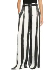 [Sass & Bide] Square One Stripe Pant in Black and White
