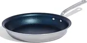 [Made In] Cookware - 12" Non Stick Frying Pan (Harbour Blue) - 5 Ply Stainless Clad Nonstick - Professional Cookware - Induction Compatible