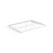 Flexi Storage Home Solutions White Double Slot Sliding Wire Shoe Rack