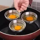 3 Cup Egg Poaching Pan with Grab Handle Omelette Maker Egg Cooker Mold Pudding