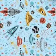 Outer Space Design Wrapping Paper for Kids Girls Women Adults Boys Men,7 Sheets