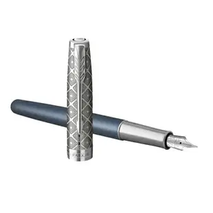 派克 PARKER 新款SONNET 卓爾致臻系列 18K 鋼筆 金屬藍